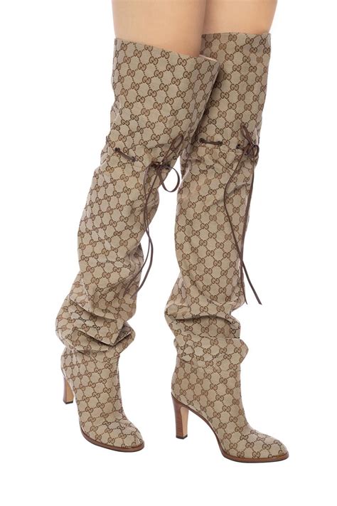 gucci booties 2013|gucci monogram thigh high boots.